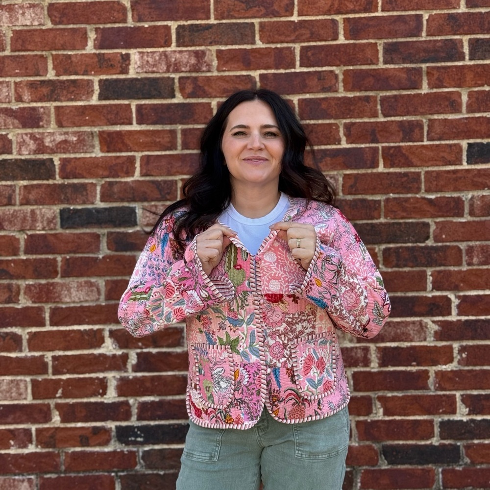 Floral Pink Women's Jacket